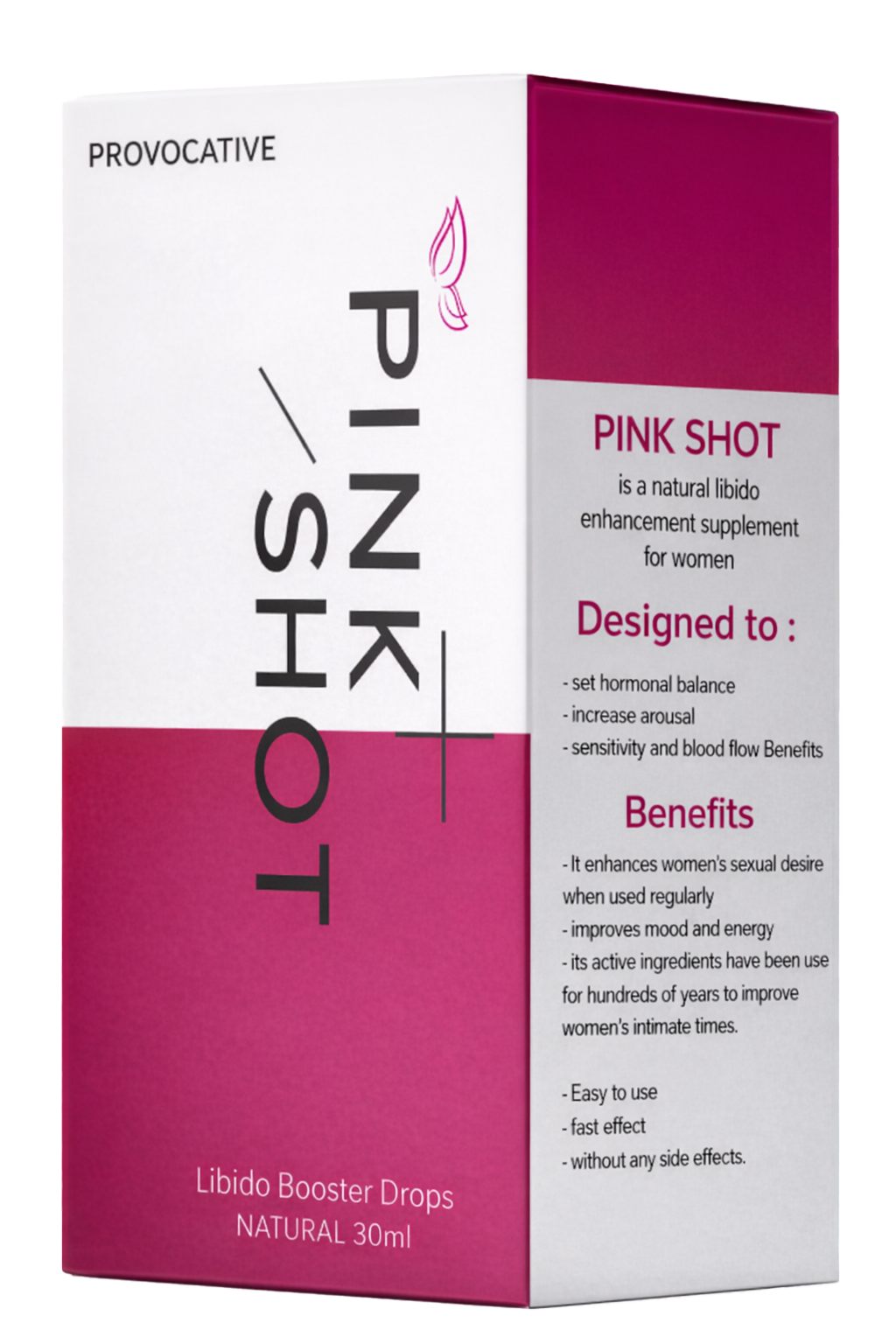 علبة Pink Shot نقط طبيعية للسيدات